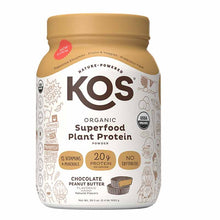 Organic Plant Protein Powder, Chocolate Peanut Butter, 28 Servings, by KOS