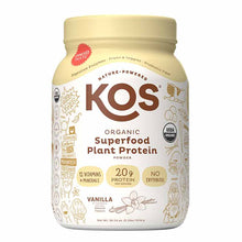 Organic Plant Protein Powder, Vanilla, 28 Servings, by KOS