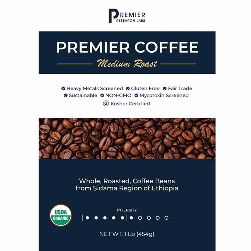 Organic Premier Coffee Sidama Ethiopa, 16 Oz, by Premier Research Labs, image #2