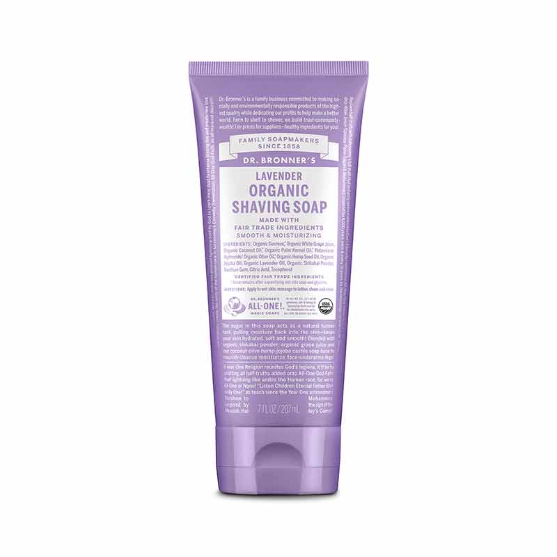 Organic Shaving Soap, Lavender, by Dr. Bronner's Magic Soaps