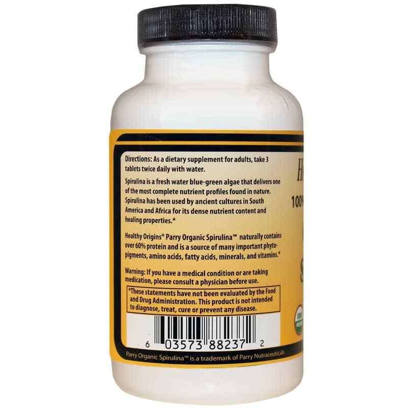 Organic Spirulina 500 Mg, 360 Tablets, by Healthy Origins, image #3