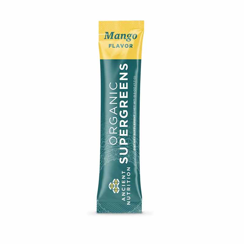 Organic Super Greens, Mango, 16 Sticks, by Ancient Nutrition, image #3