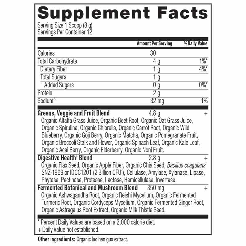 Organic Super Greens, Unflavored, 12 Servings, by Ancient Nutrition, image #4