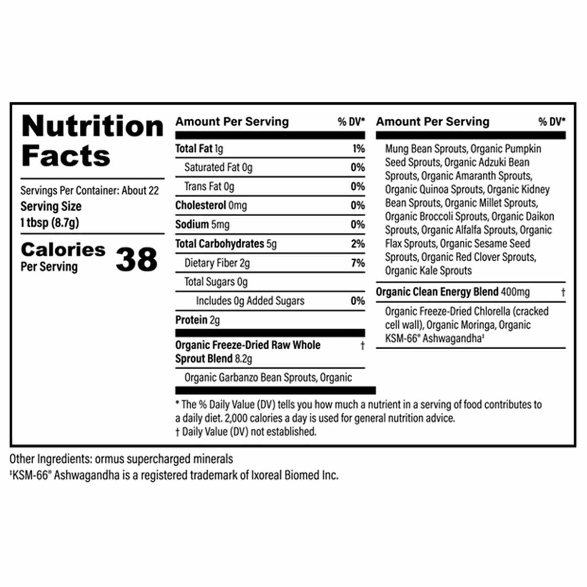 Organic Super Greens, by Global Healing