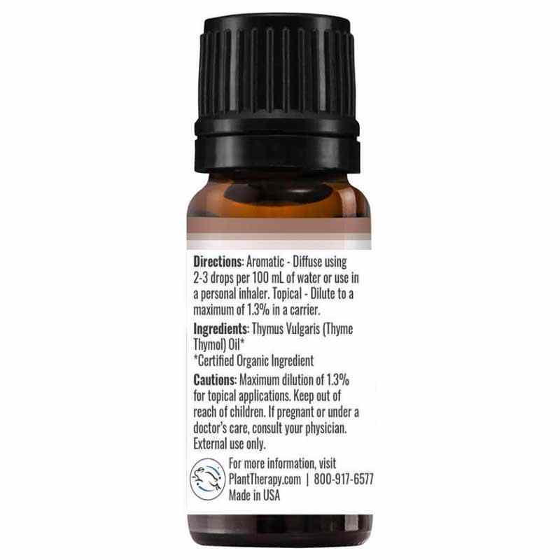 Organic Thyme Thymol Essential Oil, .33 Oz, by Plant Therapy, image #2