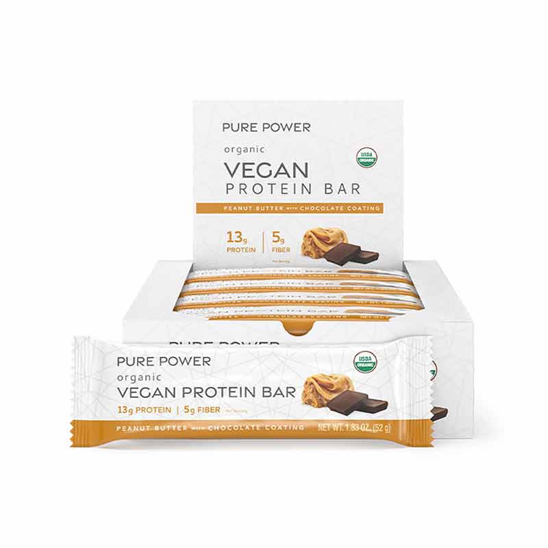 Organic Vegan Protein Bar, Pure Power – Professional Supplement Center