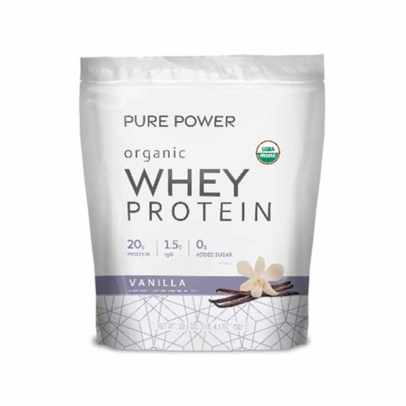 Organic Whey Protein, Vanilla, by Pure Power