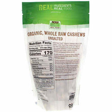 Organic Whole, Raw Cashews Unsalted, by NOW Foods, image #2