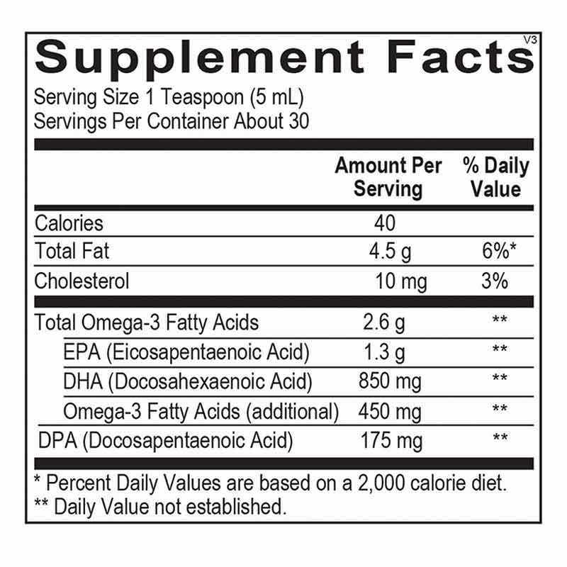Orthomega Liquid Fish Oil Mango Flavor, by Ortho Molecular, image #2