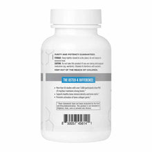 White supplement bottle with white cap labeled Osteo-K by NBI containing 180 vegetarian capsules.