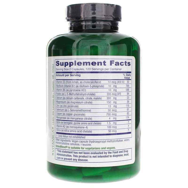 OsteoBlend Pro, 240 Vegan Capsules, by Vitanica Pro, image #2