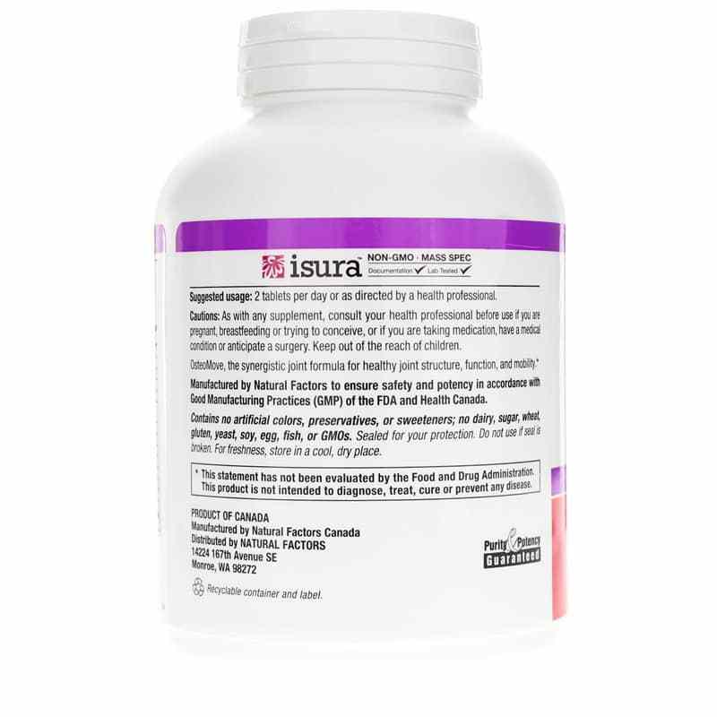 OsteoMove Extra Strength Joint Care, 120 Tablets, by Natural Factors, image #3