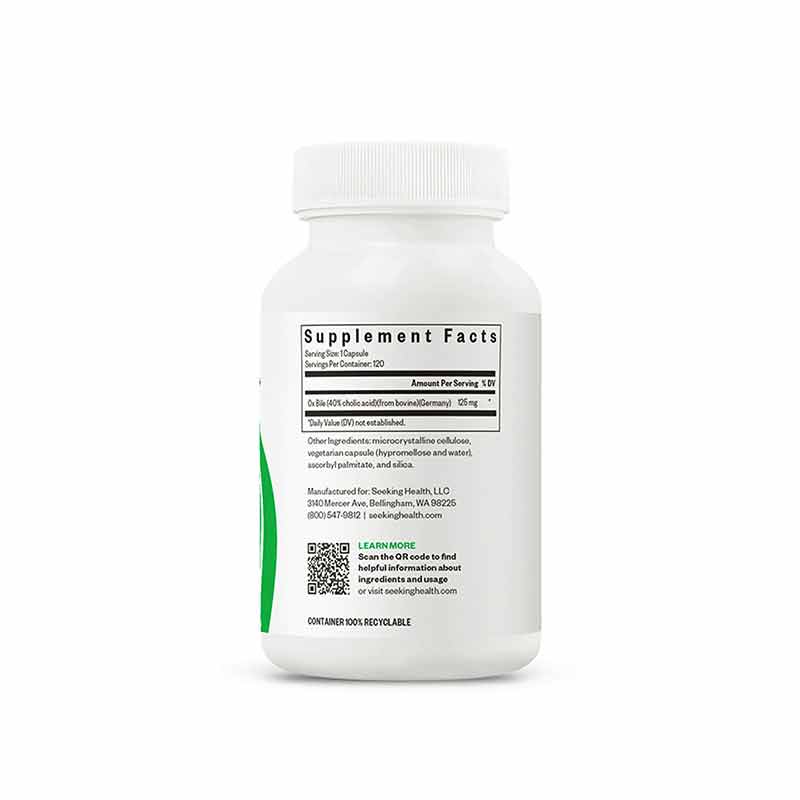 Ox Bile 125 Mg, by Seeking Health, image #3