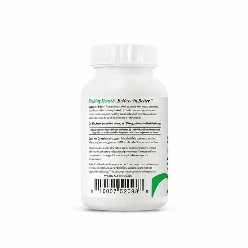 Ox Bile 125 Mg, by Seeking Health, image #4