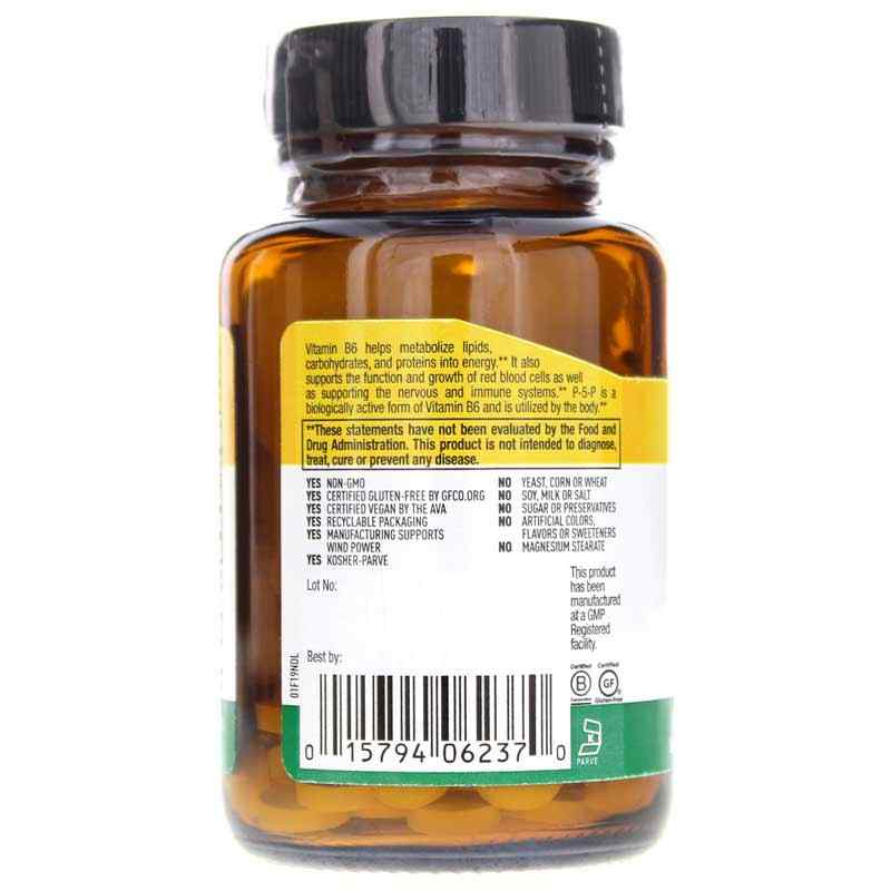 P-5-P Pyridoxal-5-Phosphate 50 Mg, 100 Tablets, by Country Life, image #3