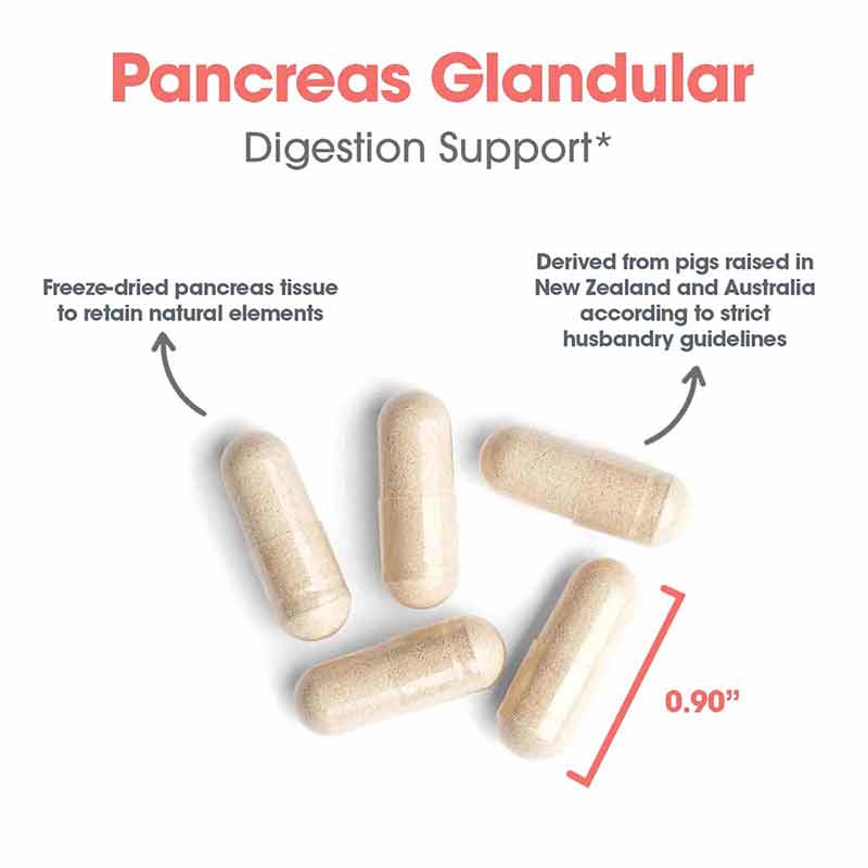 Pancreas Natural Glandular Pork, 60 Veg Capsules, by Allergy Research Group, image #3