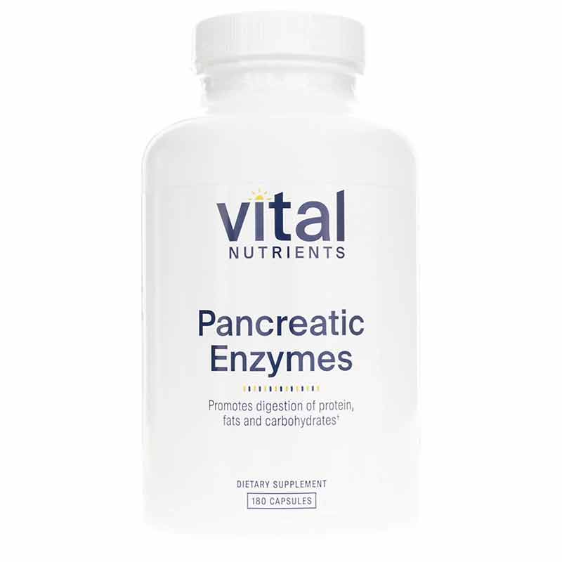 Pancreatic Enzymes 1000 Mg, 180 Capsules, by Vital Nutrients