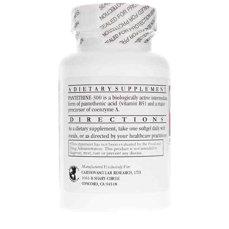 Pantethine-300 Vitamin B5 Coenzyme, by Cardiovascular Research, image #3