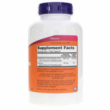 Pantothenic Acid 500 Mg, 250 Veg Capsules, by NOW Foods, image #2