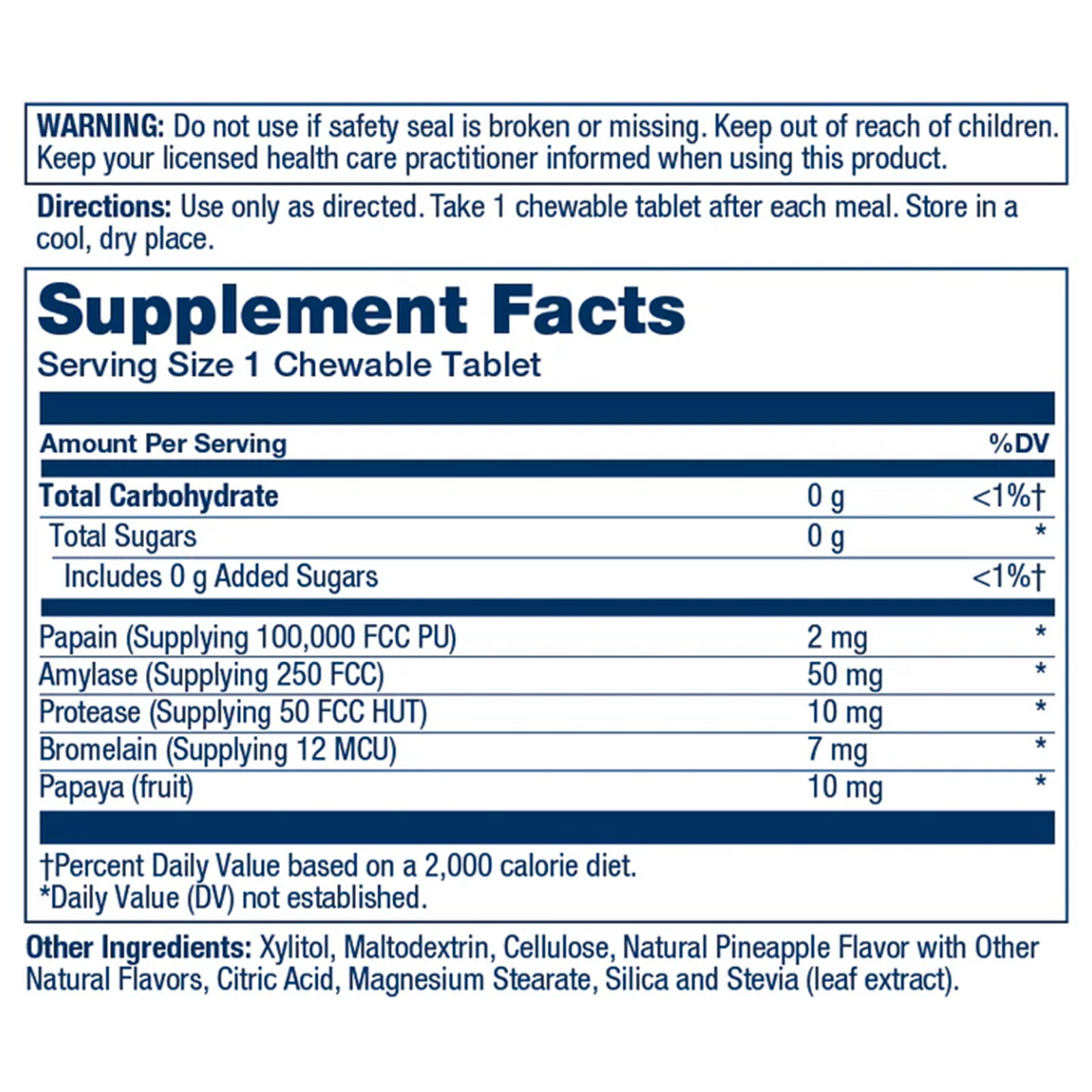 Papaya Enzyme, by Solaray