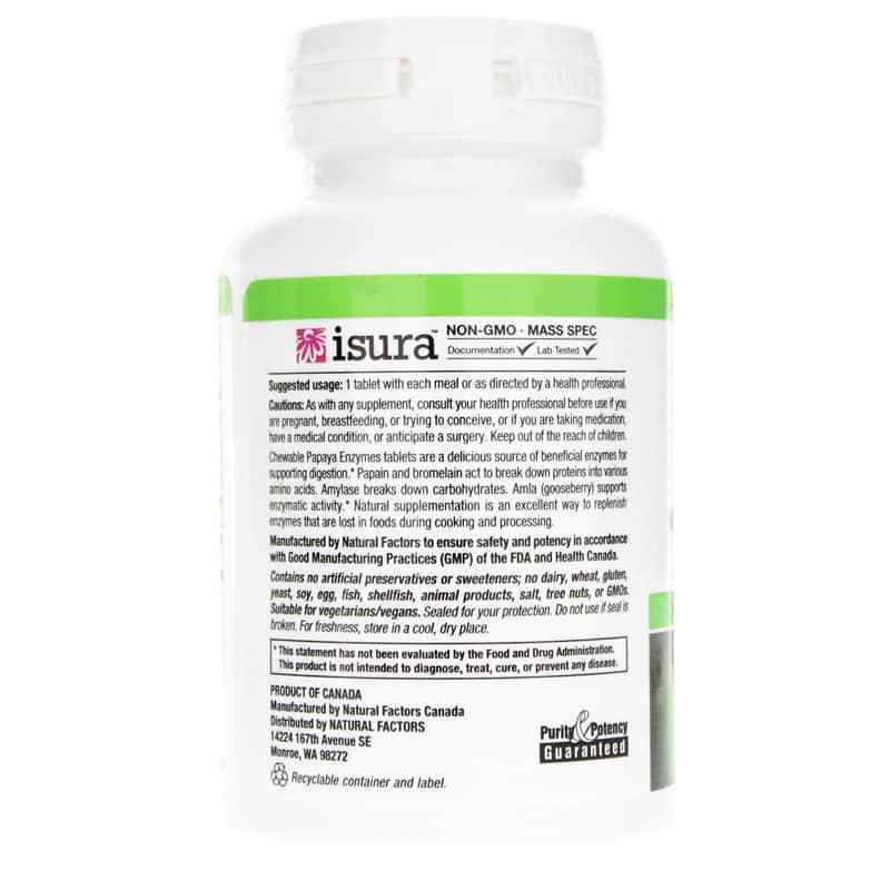 Papaya Enzymes, by Natural Factors, image #3