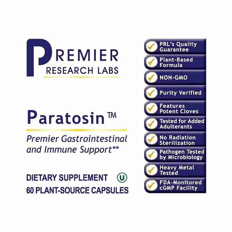 Paratosin Gastrointestinal and Immune Support, by Premier Research Labs, image #2