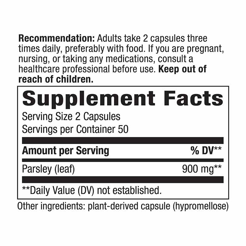 Parsley Leaf 450 Mg, by Natures Way, image #2