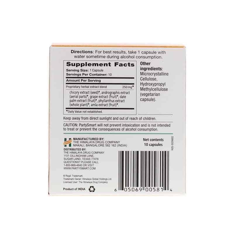 PartySmart, 10 Veg Capsules, by Himalaya, image #3