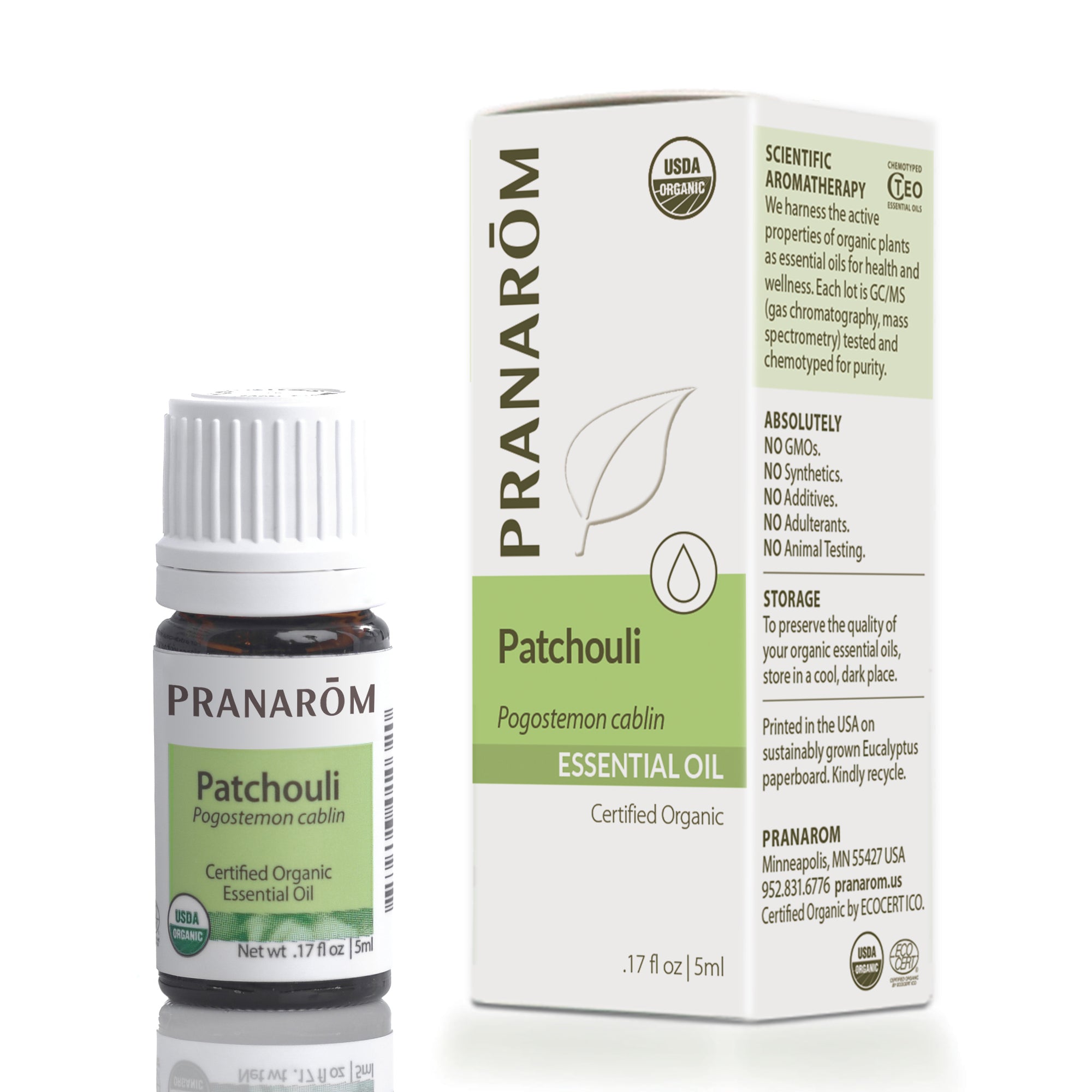Patchouli Essential Oil, .17 Oz, by Pranarom