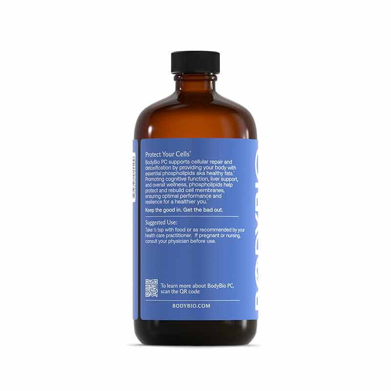 PC Phospholipid Complex Liquid, 16 Oz, by BodyBio, image #3
