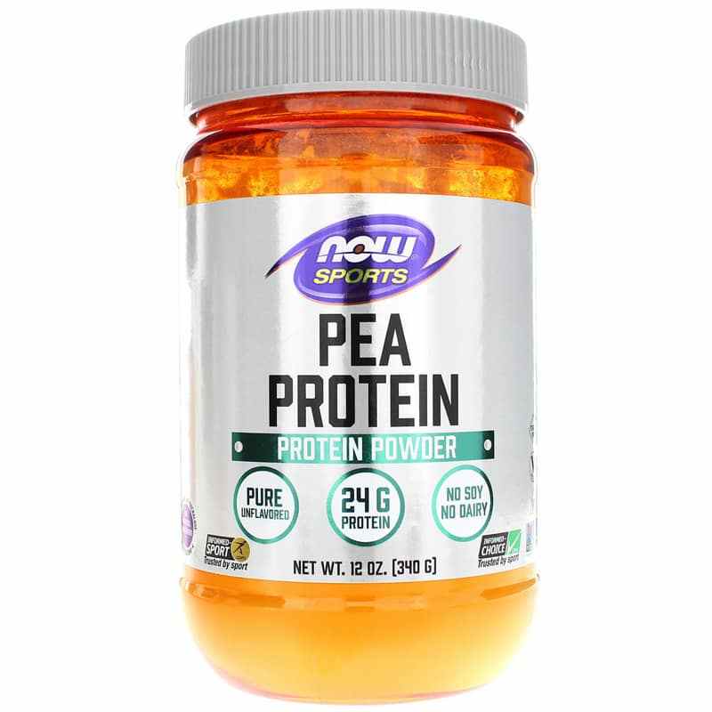 Pea Protein Powder, Unflavored, 12 Oz, by NOW Foods