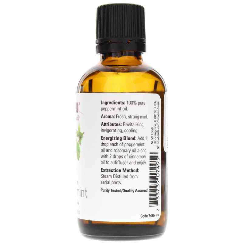 Peppermint Essential Oil, 2 Oz, by NOW Foods, image #2