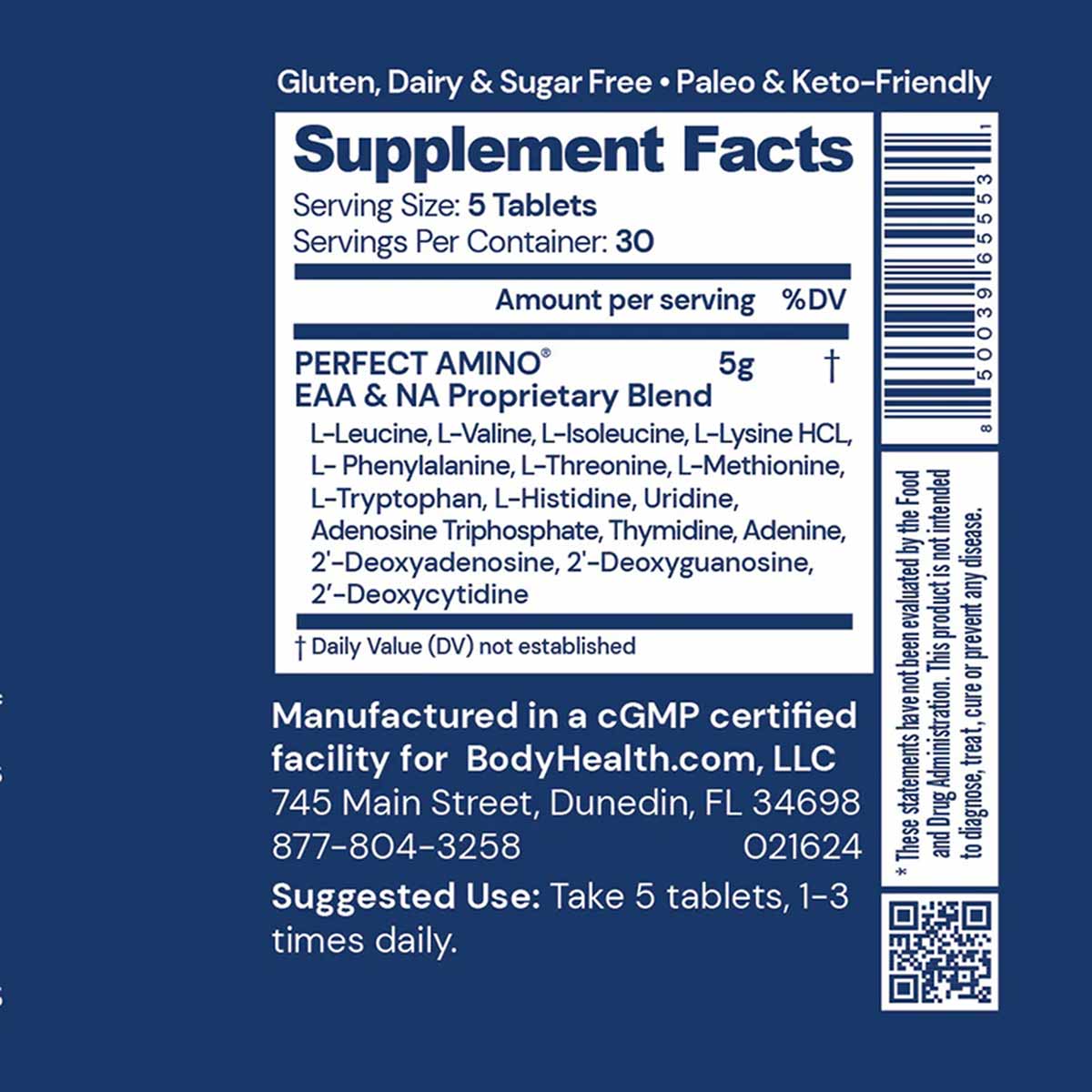 Perfect Amino Tablets, by BodyHealth