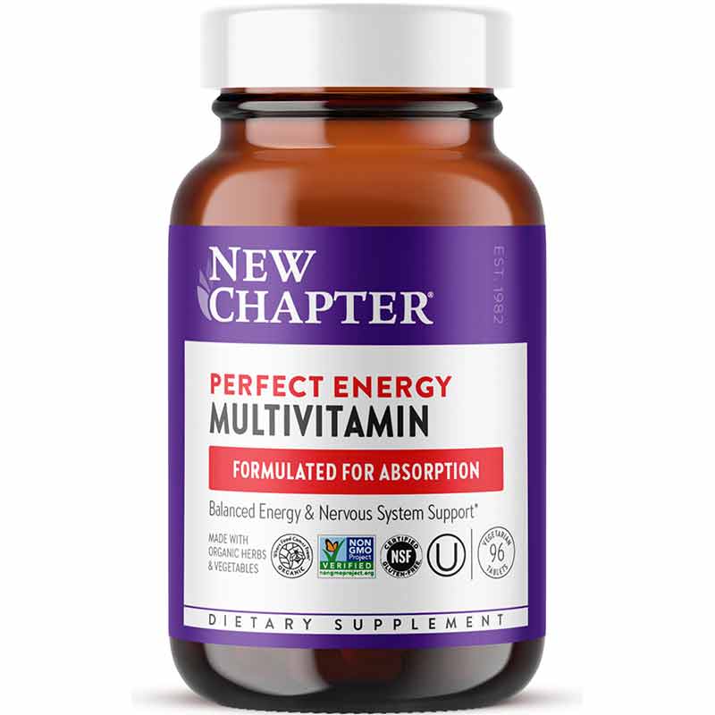 Perfect Energy Whole-Food Multivitamin, 96 Tablets, by New Chapter