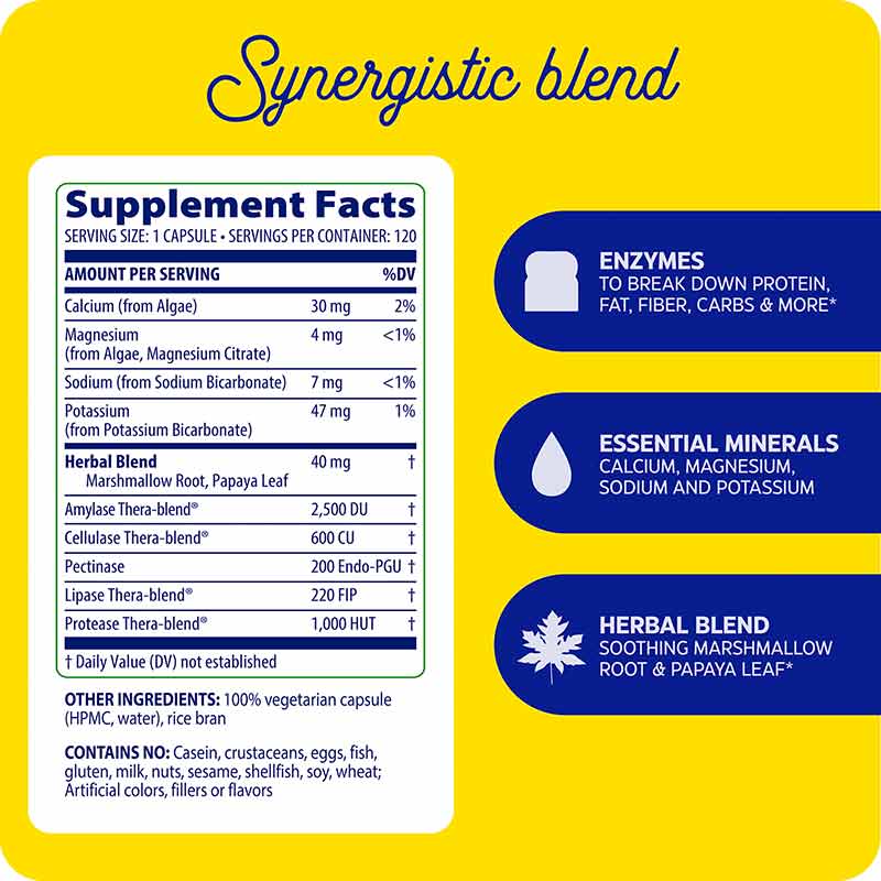 pH-Basic, 120 Capsules, by Enzymedica, image #2