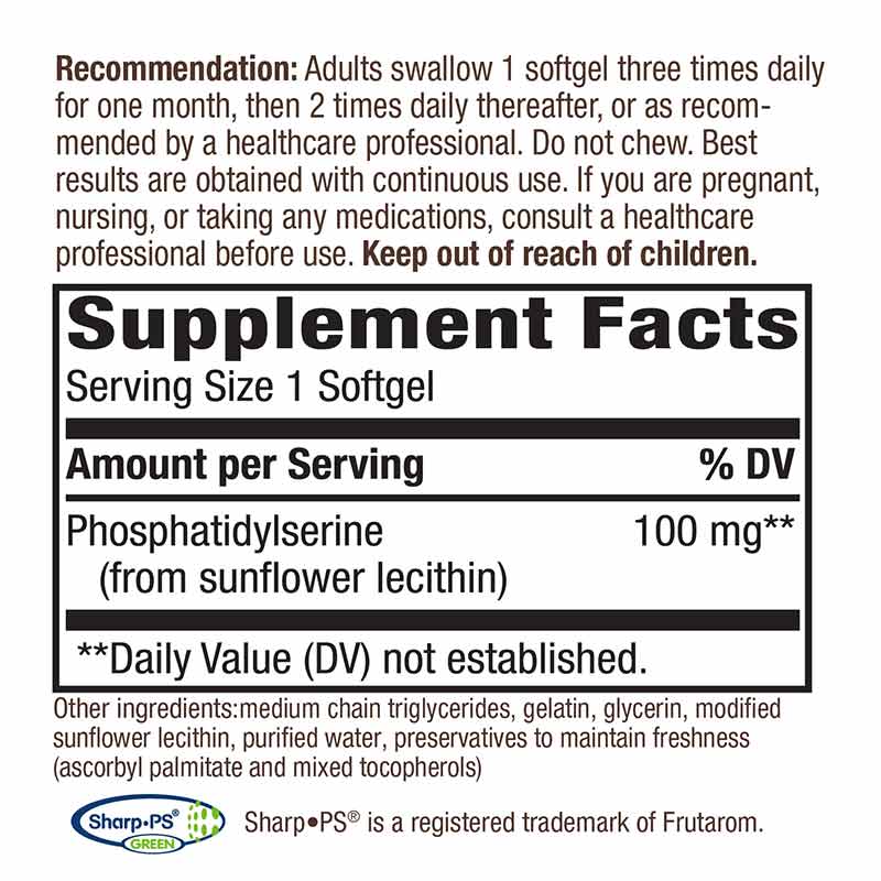Phosphatidyl-Serine, 60 Softgels, by Natures Way, image #2