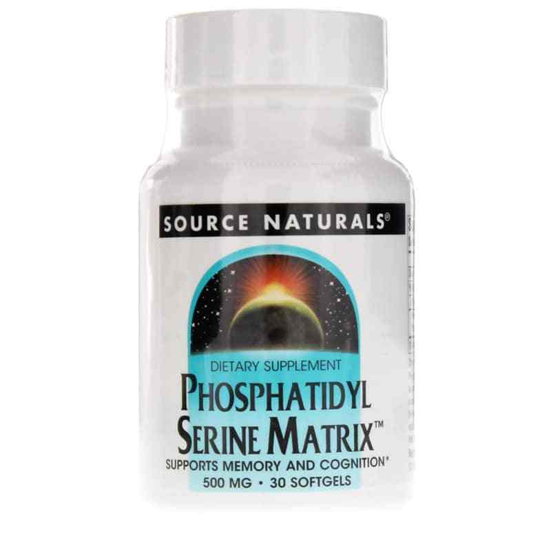 Phosphatidyl Serine Matrix 500 Mg, 30 Softgels, by Source Naturals