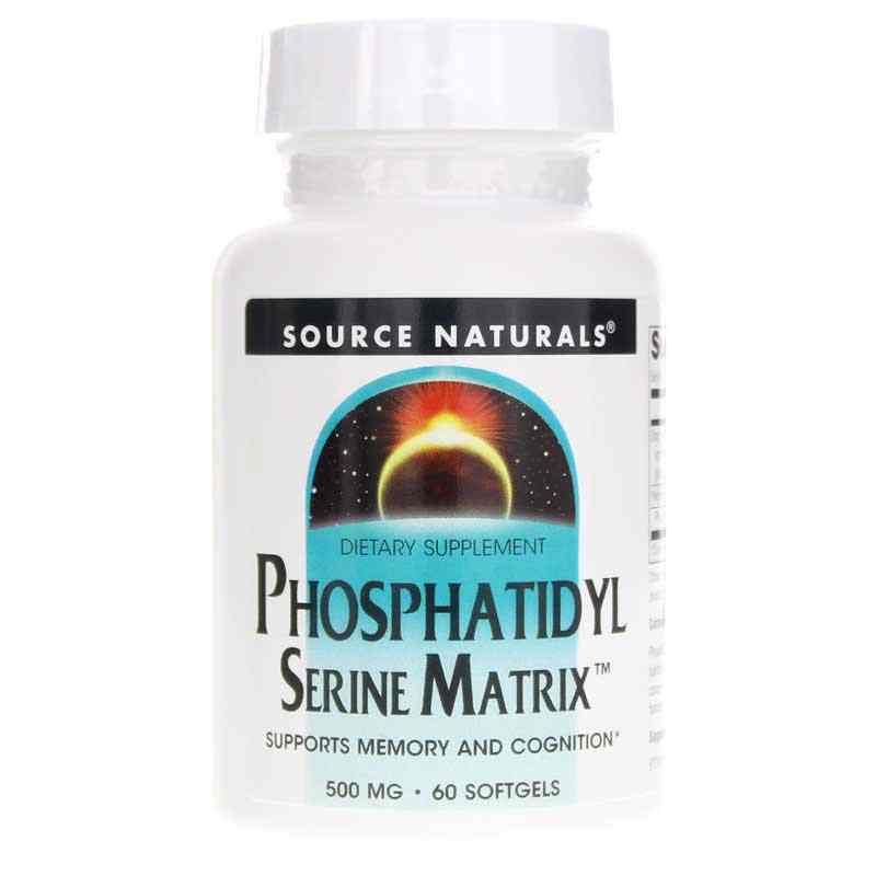 Phosphatidyl Serine Matrix 500 Mg, 60 Softgels, by Source Naturals