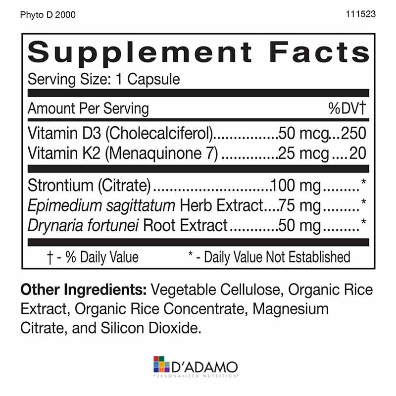 Phyto D 2000, by D Adamo Personalized Nutrition, image #4