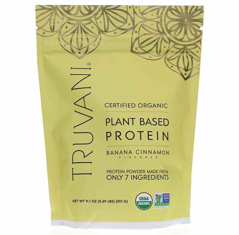 Plant Based Protein, Banana Cinnamon, 10 Servings, by Truvani