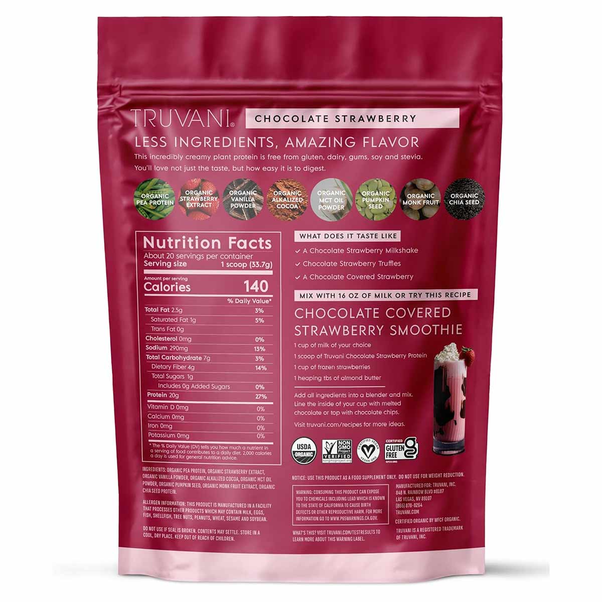 Trivani Plant Based Protein, Truvani – Professional Supplement Center