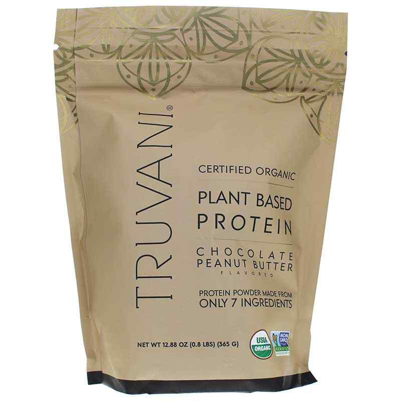 Plant Based Protein, Peanut Butter Chocolate, 10 Servings, by Truvani