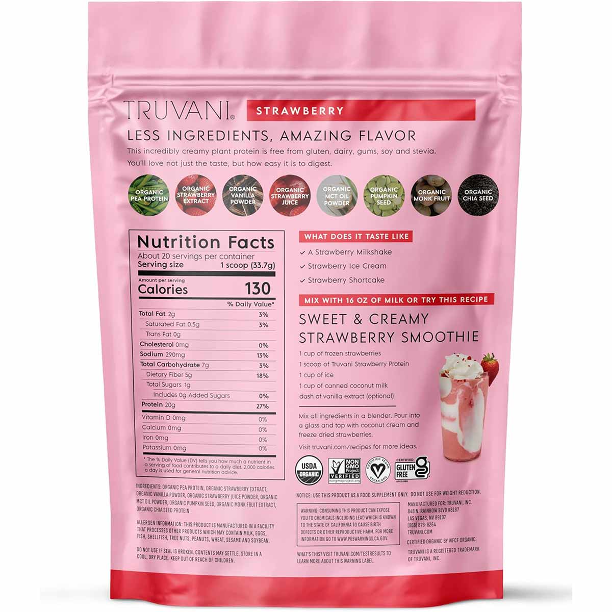 Trivani Plant Based Protein, Truvani – Professional Supplement Center