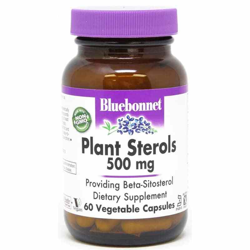 Plant Sterols 500 Mg, 60 Veg Capsules, by Bluebonnet