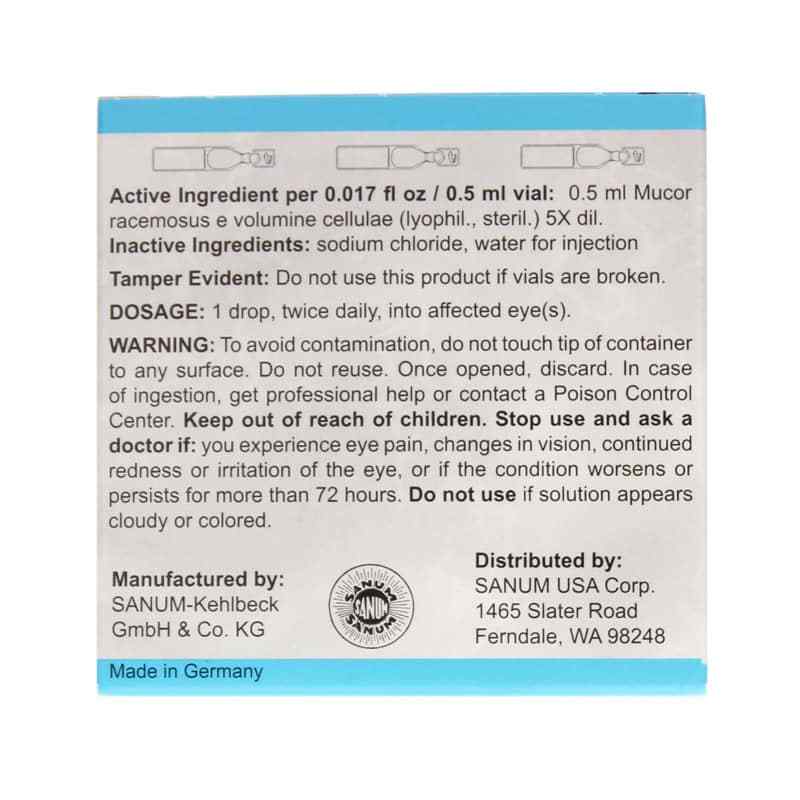 Pleo Muc Eye Drops 5X, by Sanum, image #2