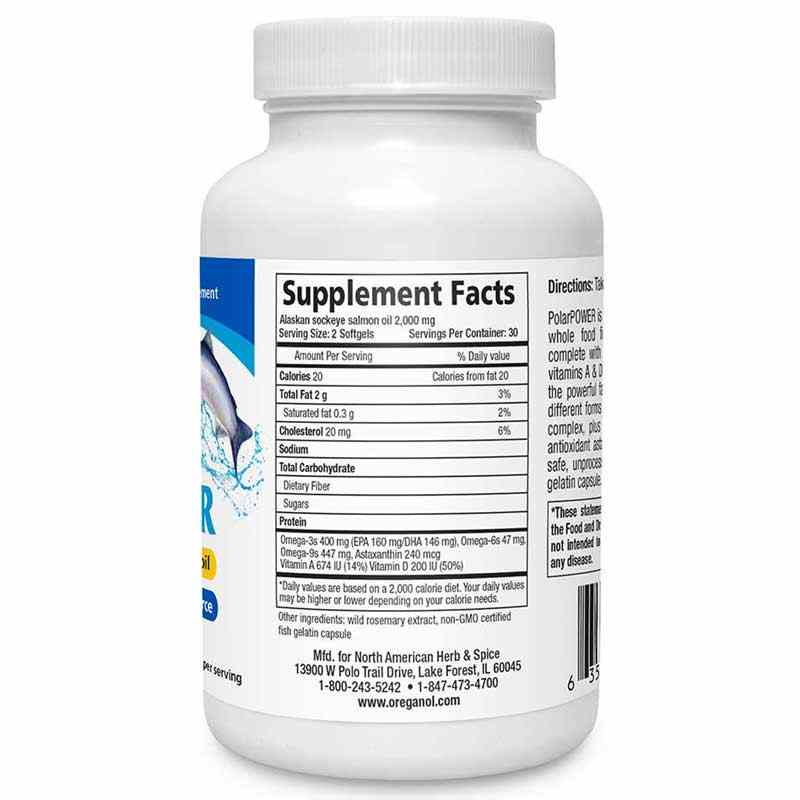 PolarPower Salmon Oil 1000 Mg, by North American Herb & Spice, image #2
