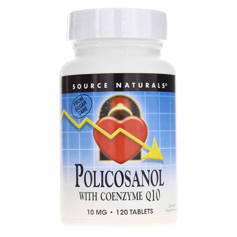 Policosanol with Coenzyme Q10, 120 Tablets, by Source Naturals