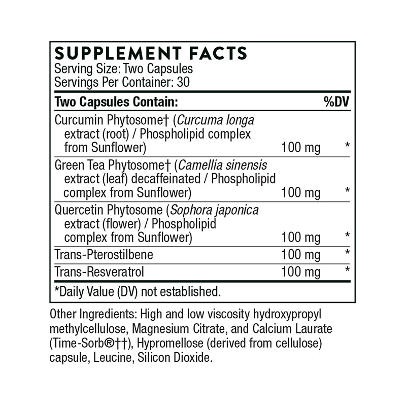 PolyResveratrol-SR® Resveratrol + Cofactors, by Thorne Research, image #4