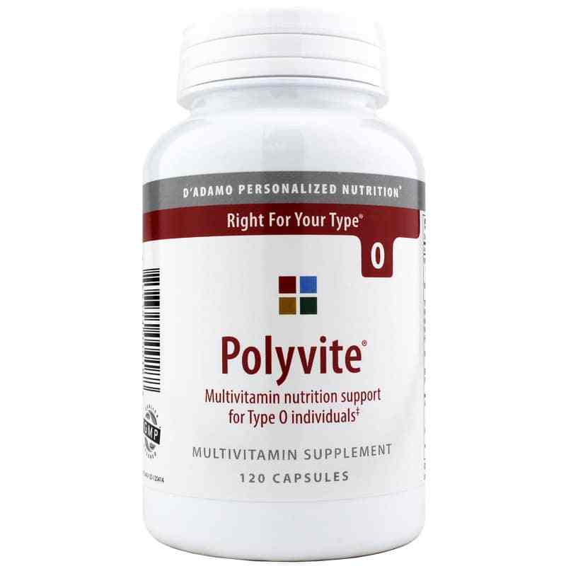 Polyvite Multivitamin Type O, by D Adamo Personalized Nutrition
