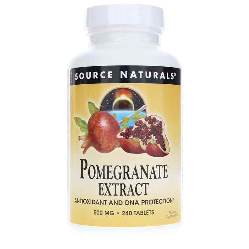 Pomegranate Extract 500 Mg, 240 Tablets, by Source Naturals